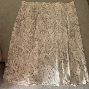 Ava & Viv Snake print A-Line Skirt 1X